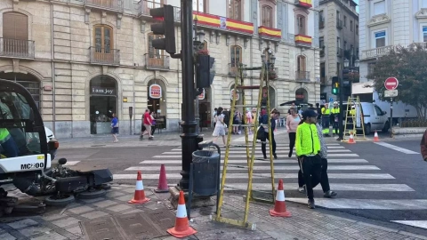 El borrado de los semáforos en Granada.