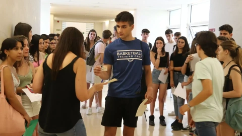 14/06/2022 - Alumnes que fan la selectivitat a la Universitat de Girona.