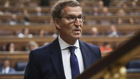 Feijóo intervé a la primera sessió del seu debat d'investidura, aquest dimarts al Congrés