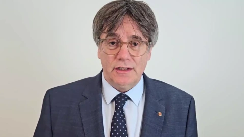 L'expresident de la Generalitat Carles Puigdemont, en un vídeo publicat a la xarxa social X