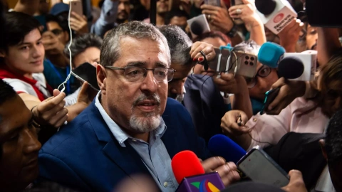 Bernardo Arévalo habla con los medios a 20 de agosto de 2023