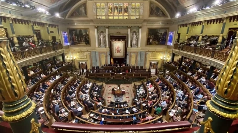 Fotografía de archivo del hemiciclo del Congreso de los Diputado que este jueves tiene previsto debatir y votar el Pleno del Congreso sobre la reforma del CGPJ y la sedición si el Constitucional no lo frena.