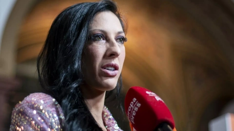 La futbolista Jenni Hermoso atiende a la prensa en Madrid, a 19 de diciembre de 2023.