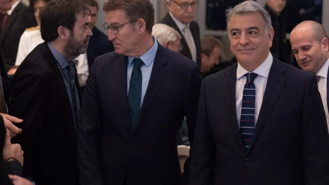 Alberto Núñez Feijóo y Javier de Andrés.