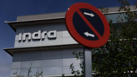 Fachada de la sede de Indra, en Madrid. E.P./Eduardo Parra