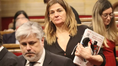 La diputada de Junts Cristina Casol al ple del Parlament d'aquest dimecres