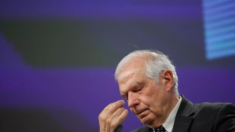 El alto representante de la UE para Asuntos Exteriores y Seguridad, Josep Borrell, durante una rueda de prensa, a 5 de marzo de 2024.