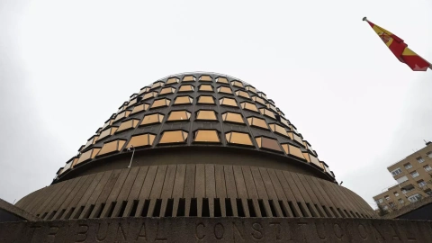 Exterior de la sede del Tribunal Constitucional.