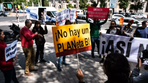 Protesta en Madrid contra la crisis climática, a 17 de mayo de 2023.
