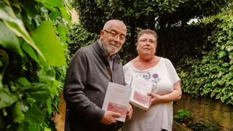 17/05/2024 - Àlvar Valls i Roser Carol, autors de la bibliografia sobre Jacint Verdaguer.