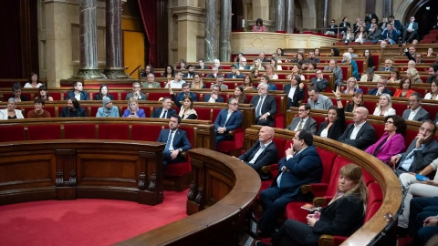 Sesión plenaria en el Parlament de Catalunya, a 25 de octubre de 2023.