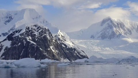 Imagen del Estrecho de Gerlache, en la Antártida.