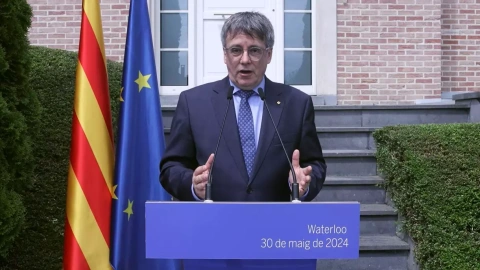 30/05/2024 - Carles Puigdemont en el seu missatge de valoració de l'aprovació de l'amnistia.