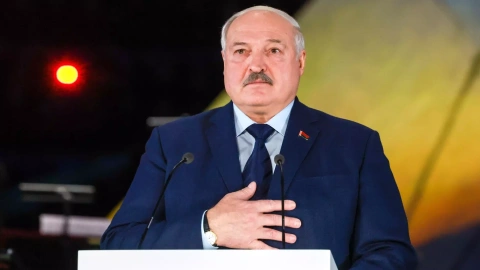 El presidente de Bielorrusia, Alexander Lukashenko, durante un acto en San Petersburgo (Rusia), a 27 de enero de 2024.