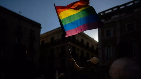 Imagen de archivo de una bandera LGTBI.