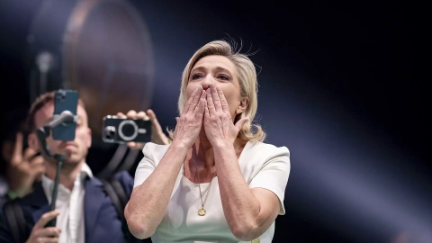 Imagen de archivo de Marine Le Pen, ultraderechista de la formación francesa Agrupación Nacional