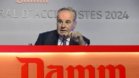 El presidente de Damm, Demetrio Carceller Arce, durante la junta de accionistas de la compañía.