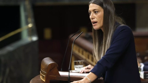 Míriam Nogueras durante su intervención en el Congreso este miércoles.