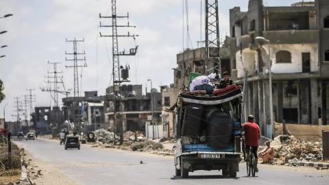 El campo de refugiados Al Bureije, a 29 de julio de 2024.