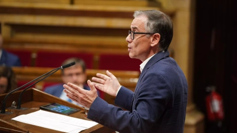 El portaveu del grup parlamentari d'ERC, Josep María Jové, intervé en el debat de política general.