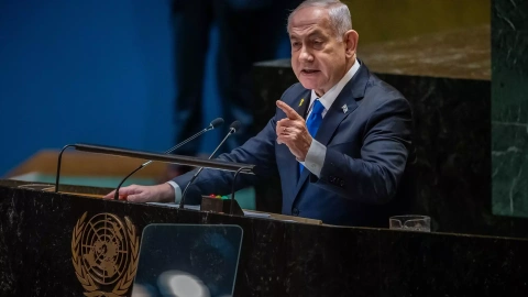 Benjamin Netanyahu, en Naciones Unidas.