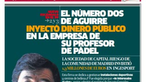 Portada de 'Público' del 16 de marzo de 2009.