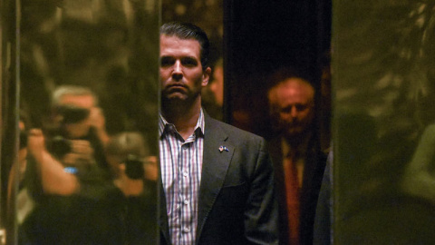 Donald Trump Jr en una imagen en la Torre Trump de Nueva York el pasado 18 de enero. | STEPHANIE KEITH (EFE)