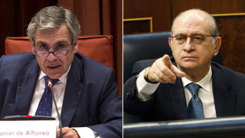 El exjefe de la Oficina Antifraude de Catalunya, Daniel de Alfonso, y el exministro del Interior, Jorge Fernández Díaz. EFE