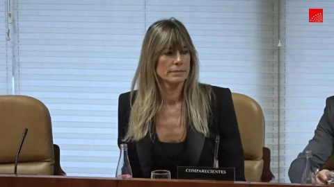 Begoña Gómez, esposa del presidente del Gobierno, Pedro Sánchez, en la Asamblea de Madrid