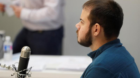 La Audiencia Nacional juzga de nuevo al rapero Pablo Hasel. EFE/ Fernando Alvarado