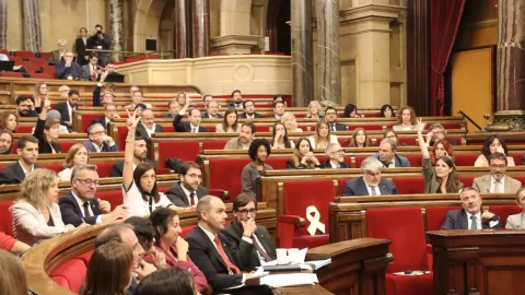 10/10/2024 - Ple del Parlament durant les votacions de les propostes de resolució del debat de política general.