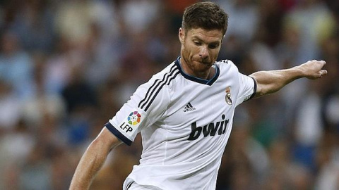 Xabi Alonso, durante su época como jugador en el Real Madrid. EFE
