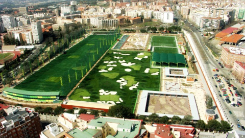 Imagen del parque de Chamberí en el que Aguirre pretendía poner en marcha su proyecto de un campo de golf.