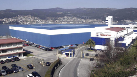 Sede de Pescanova en la localidad de Chapela, cerca de Vigo. EFE