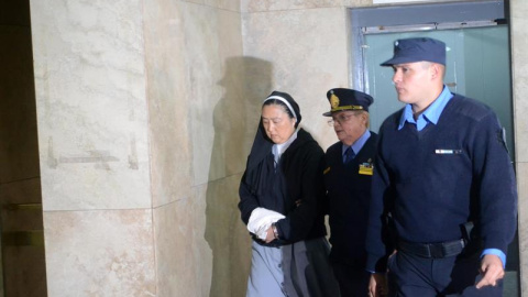 Fotografía cedida por el Ministerio Público Fiscal de Mendoza que muestra a Kosaka Kumiko, una monja católica de origen japonés, que fue imputada por la Fiscalía por su supuesta implicación en un sonado caso de abusos sexuales.- EFE