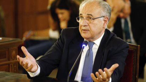 El exconceller valenciano Rafael Blasco durante el juicio por el caso Cooperación. EFE