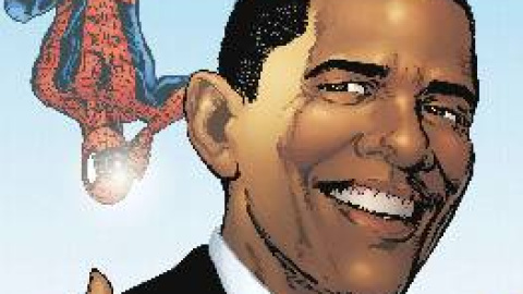 El presidente de Estados Unidos, Barack Obama, en la portada de un cómic de "Spiderman". EFE/Archivo
