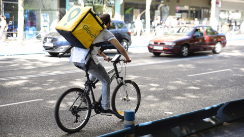Repartidor de Glovo. EUROPA PRESS/Archivo