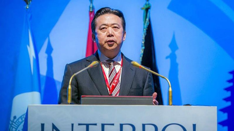 El presidente de la Interpol, el chino Hongwei Meng. / EFE