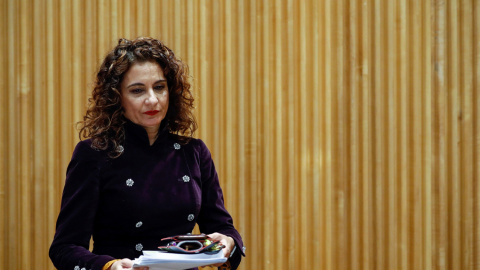 La ministra de Hacienda, María Jesús Montero, durante la presentación del proyecto de Ley de Presupuestos Generales del Estado de 2019 en el Congreso. EFE/Emilio Naranjo
