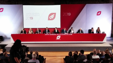 Vista de la junta de accionistas de Duro Felguera. E.P.