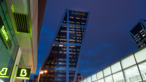 Sede de Bankia en una de las Torres Kio de Madrid. E.P.