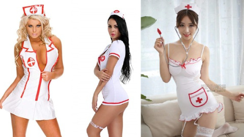 Los disfraces de 'enfermera sexy' todavía siguen ofertándose en Amazon. / AMAZON
