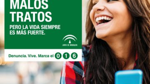 Una de las imágenes de la campaña contra la violencia de género de la Junta de Andalucía./ Junta de Andalucía
