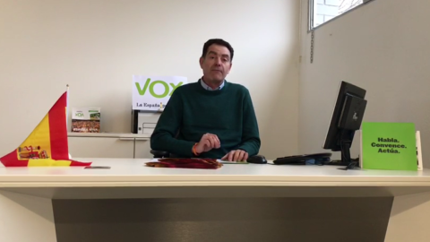 El presidente de Vox en Lleida, José Antonio Ortiz Cambray. / CAPTURA DE PANTALLA - FACEBOOK