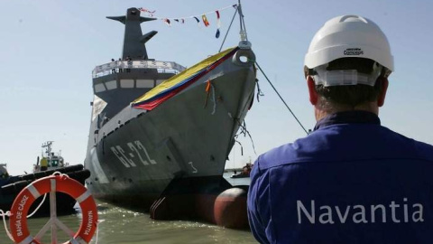 Astillero de Navantia en San Fernando (Cádiz). / EFE