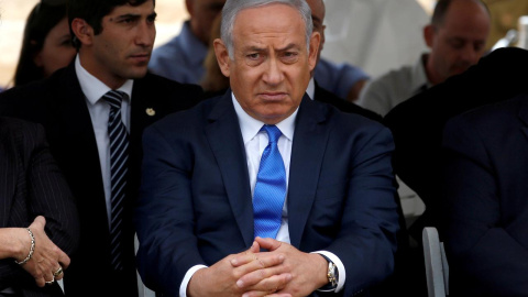 15/11/2018 - El primer ministro israelí, Benjamin Netanyahu, en una ceremonia anual conmemorativa del estado / REUTERS