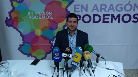 El secretario general de Podemos Aragón, Nacho Escartín, ha oficializado la ruptura de los morados con Zaragoza en Común y con el resto de confluencias de la comunidad. E.B.
