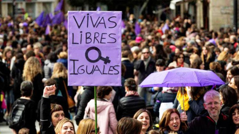 0803/2019 - Imagen de la huelga feminista del pasado 8 de marzo en España / EFE