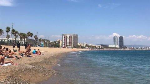 Panorámica de la Platja de Sant Sebastià. EP